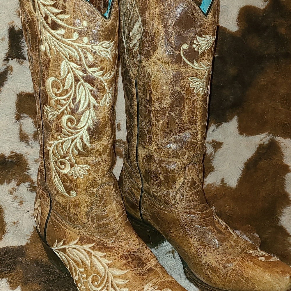 Coral Cowboy Boot